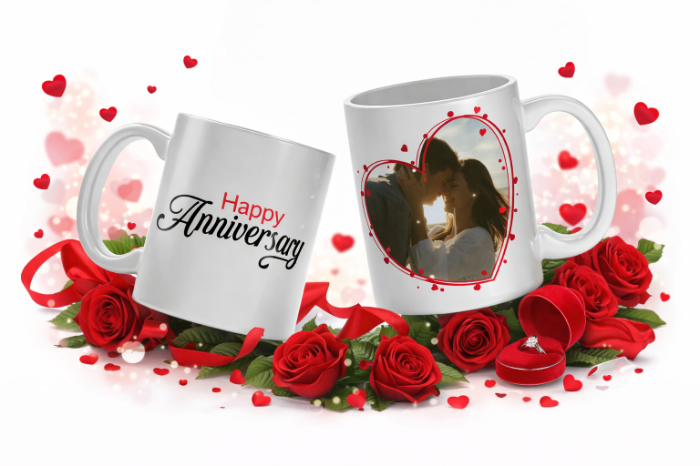 Happy Anniversary Photo Mug
