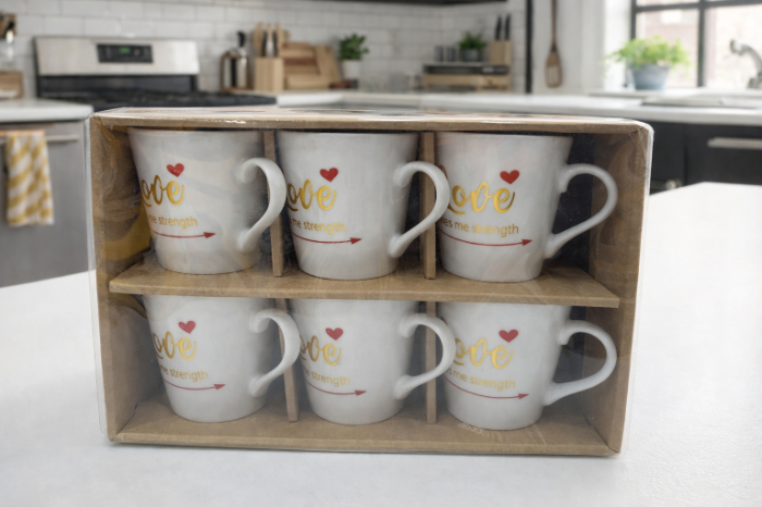 Love Gives Me Strength Espresso Set