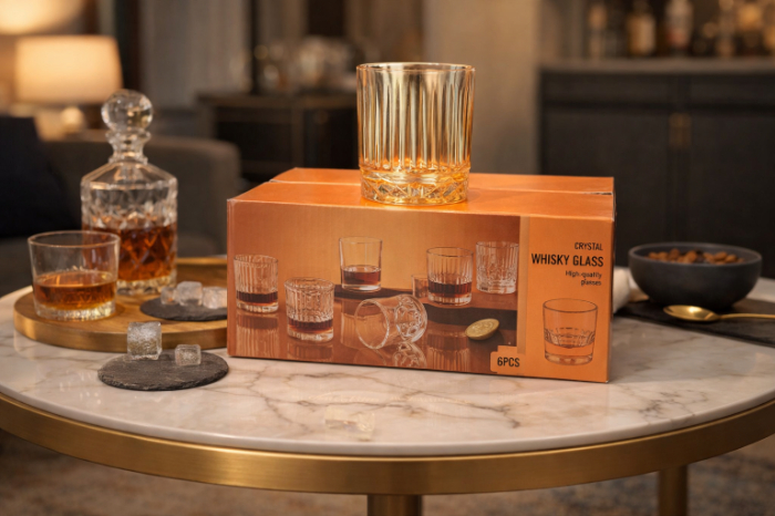 Amber Luxe Whiskey Glass Set