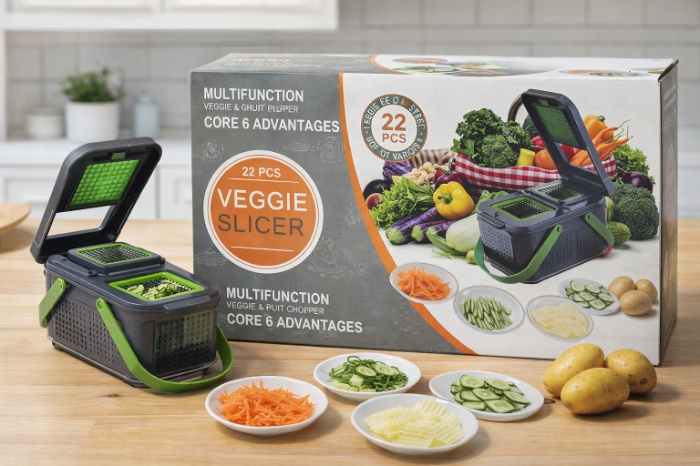 MultiSlice Pro Veggie Cutter Set – 22 PCS