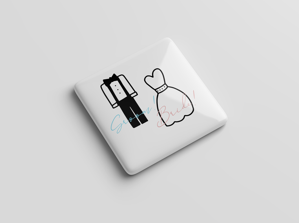 Groom & Bride Love Magnet