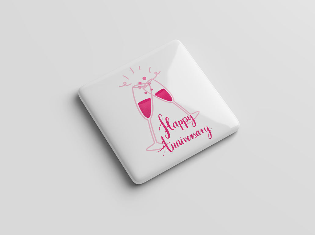 Happy Anniversary Celebration Magnet