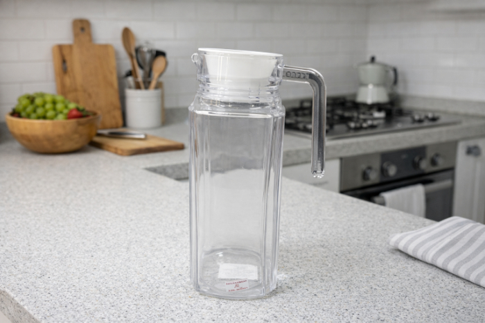 Clear Glass Water Pitcher