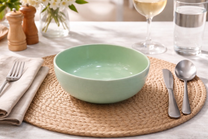 Glossy Ceramic Bowl – Assorted Colors