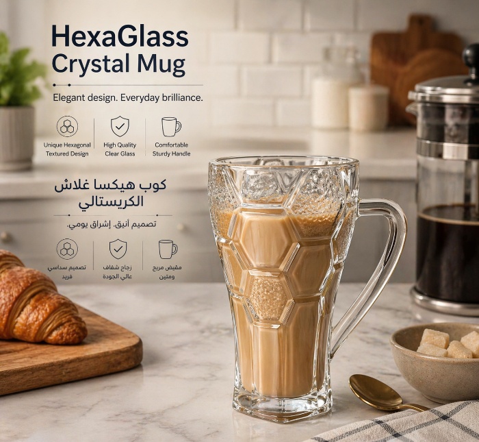 HexaGlass Crystal Mug