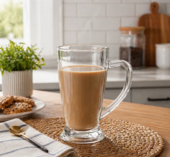 ClearGlow Classic Glass Mug