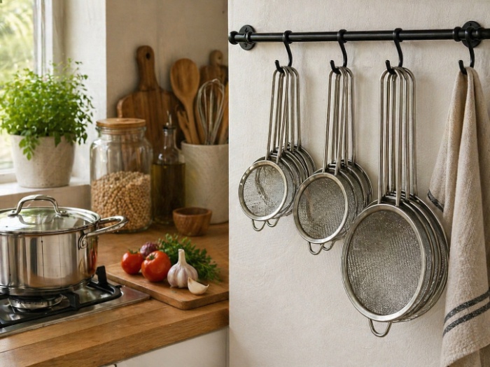 Stainless Steel Fine Mesh Strainers – 3-Piece Set (Small, Medium, Large)