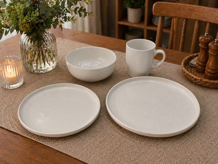 Natural Matte Cream Dinnerware Set