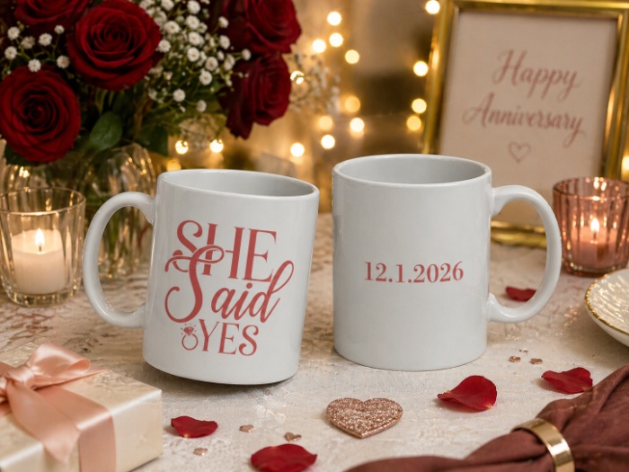 “She Said Yes” Proposal Mug
