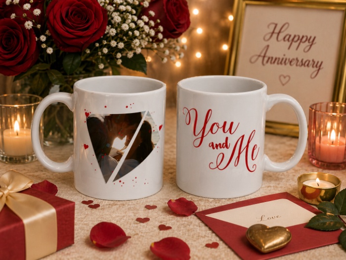 Custom Photo “You & Me” Love Mug
