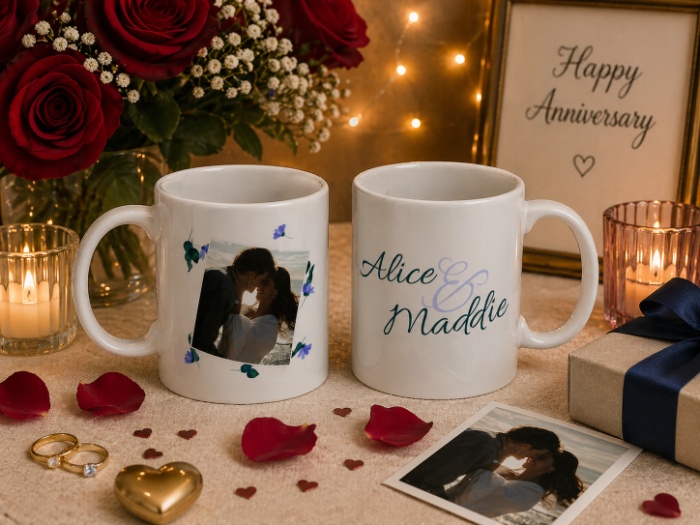 Custom Names & Photo Mug
