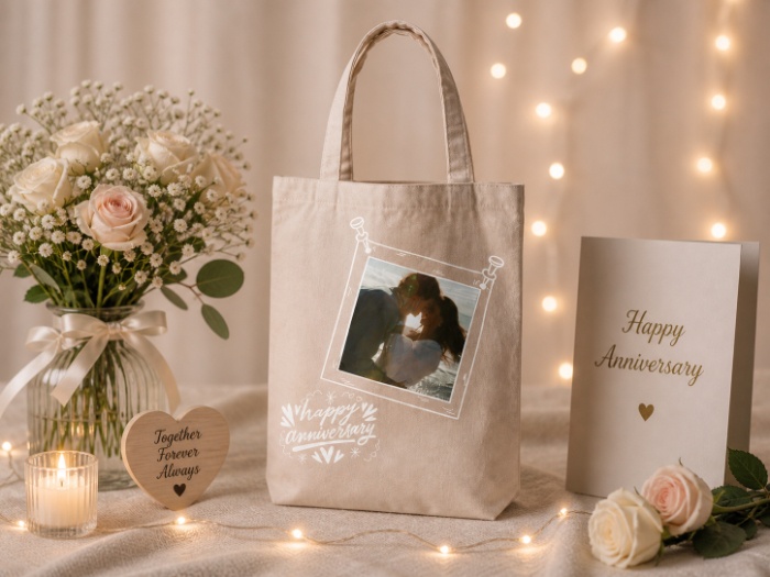 Happy Anniversary Frame Tote Bag