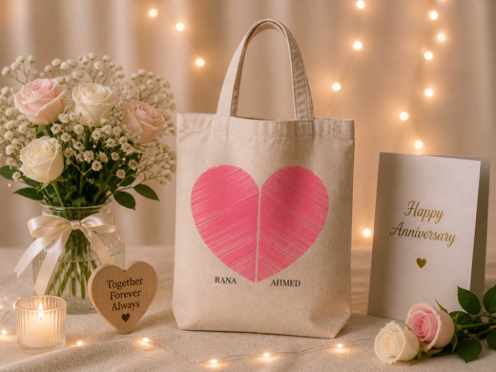 Two Hearts One Love Tote Bag