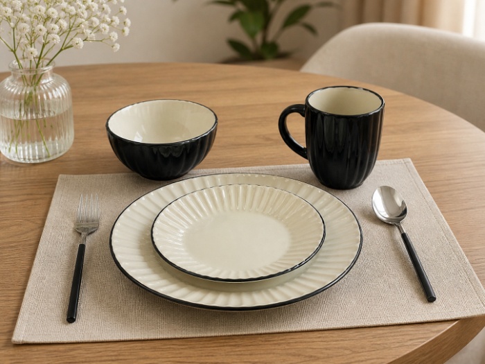 Midnight Elegance Dining Set
