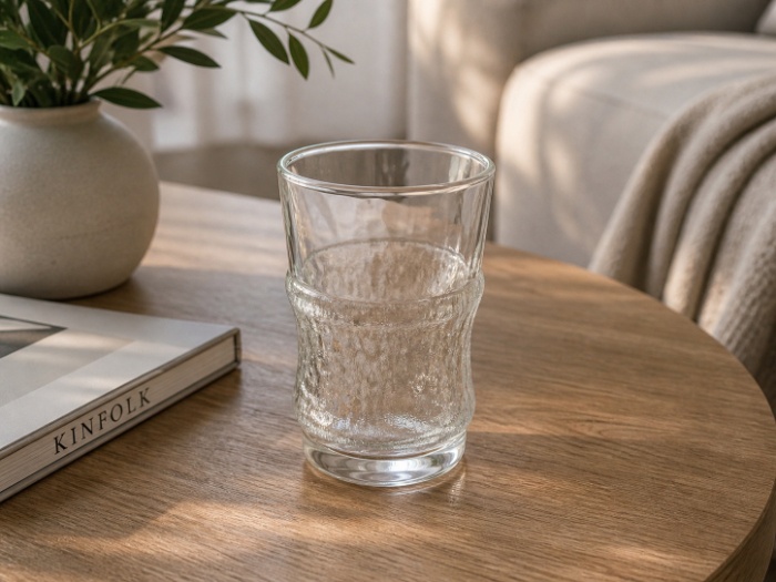 Frosted Wave Glass Set – 6 Pieces