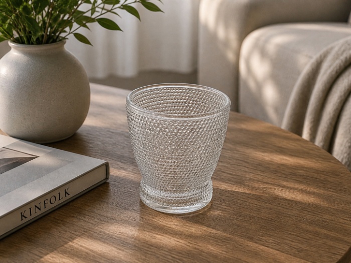 Crystal Dot Glass Set – 6 Pieces