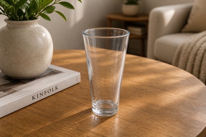 Classic Clear Tapered Glass – 6 Pieces