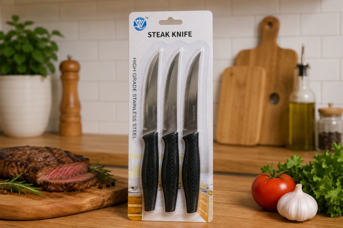 PrimeCut Steak Knife Set – 3 Pieces