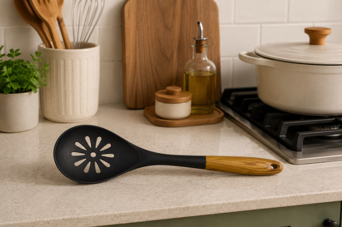 Oliva Wooden Skimmer Spoon