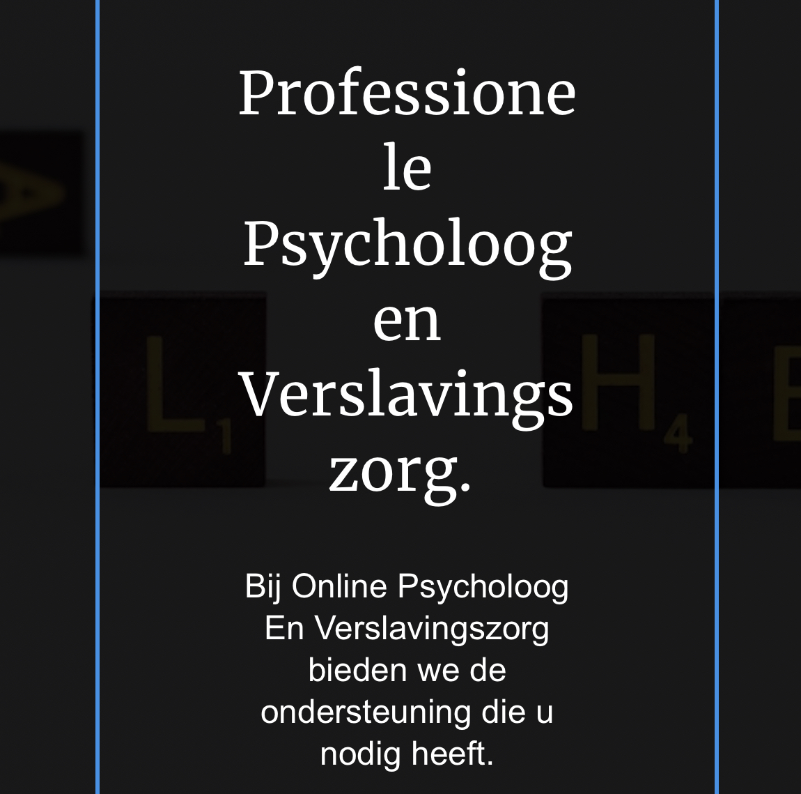 Online Psycholoog en Verslavingszorg