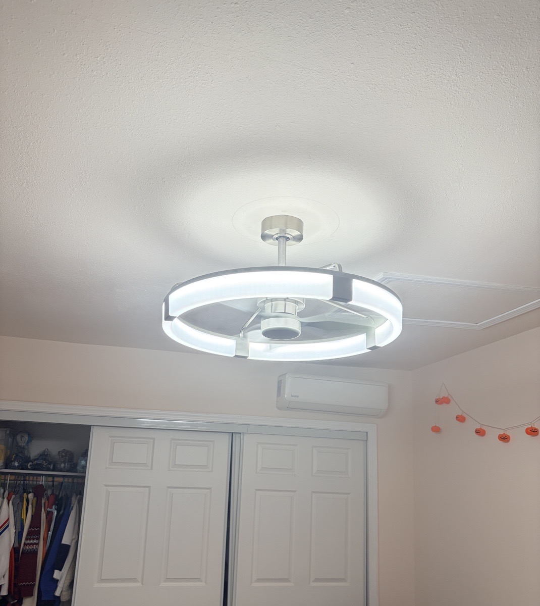 Modern LED Ceiling Fan Installation — Leo du