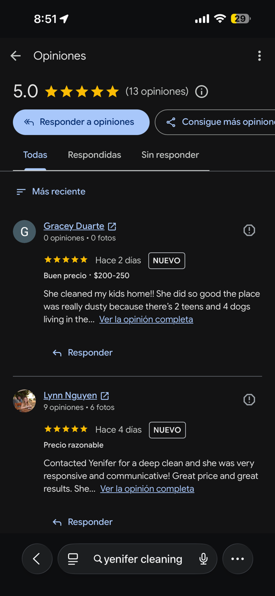 house Cleaning — Yenifer Avalos (Yenifer’s Cleaning)
