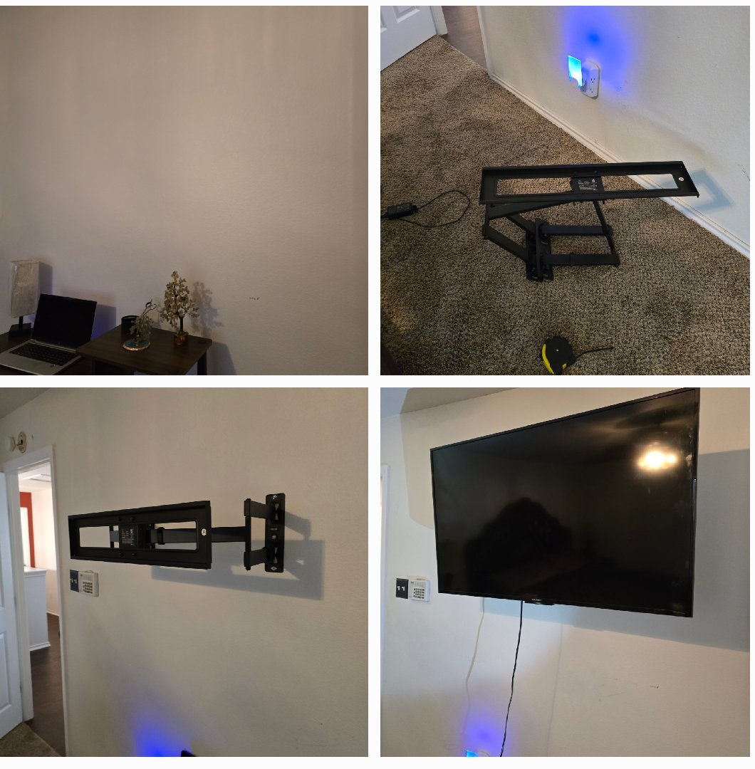 Installing a TV on a wall — AL DEX Renovation LLC