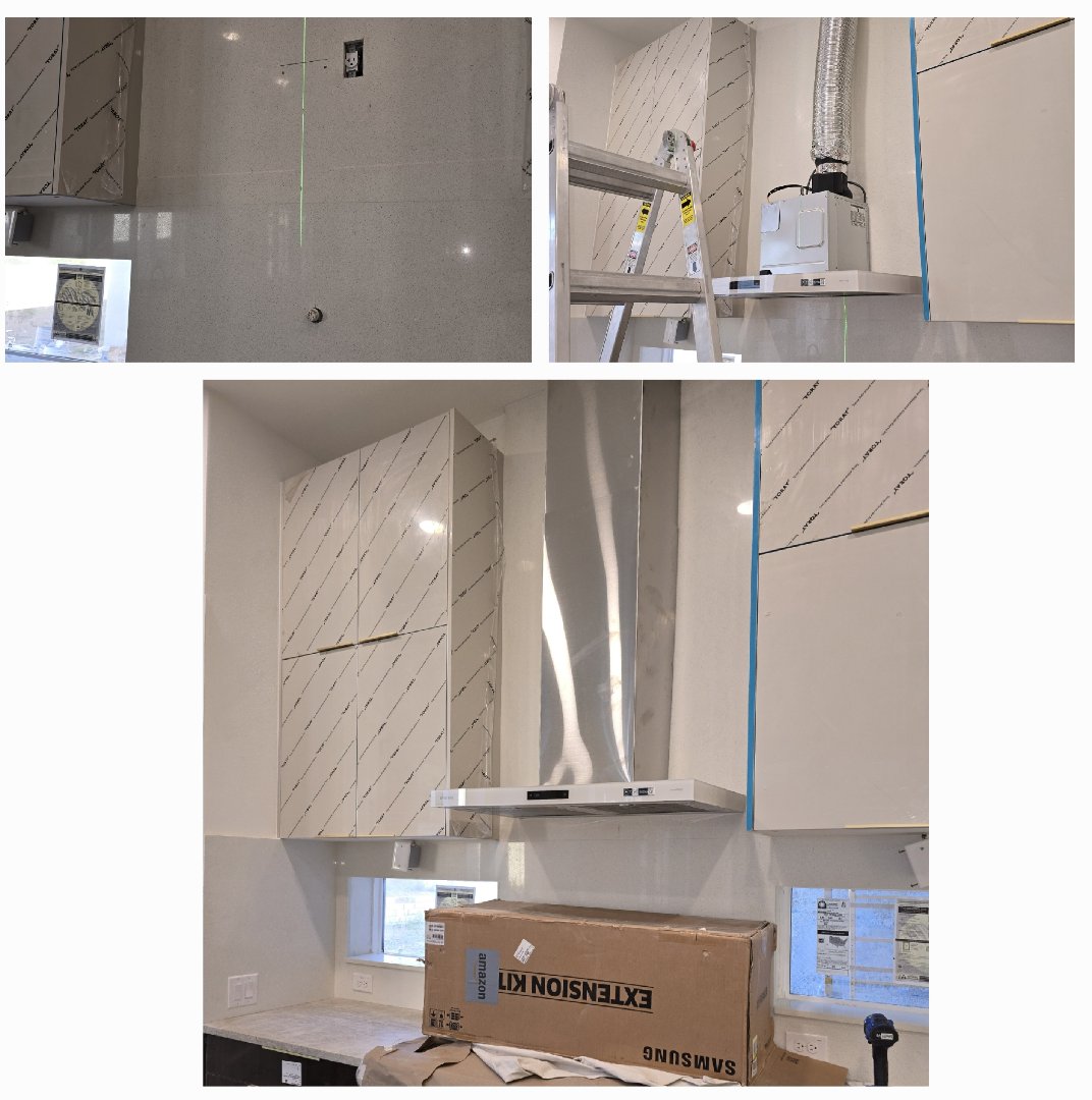 Installation of a new kitchen hood — AL DEX Renovation LLC