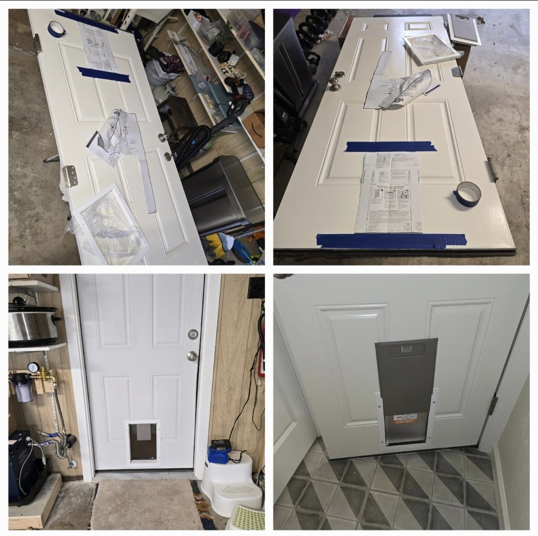 Installing a dog door — AL DEX Renovation LLC