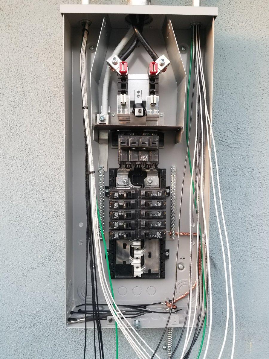 recessed 200 Amp panel upgrade — Jose romo