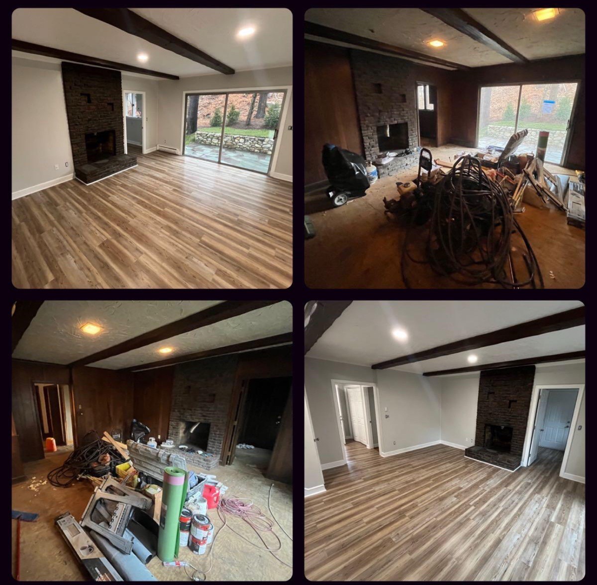 living room remodel — Tauro Builders