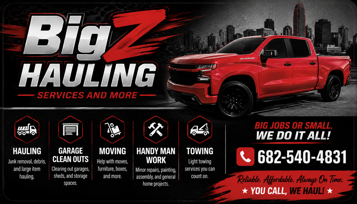 Big’Z hauling and handy services — Ziear P