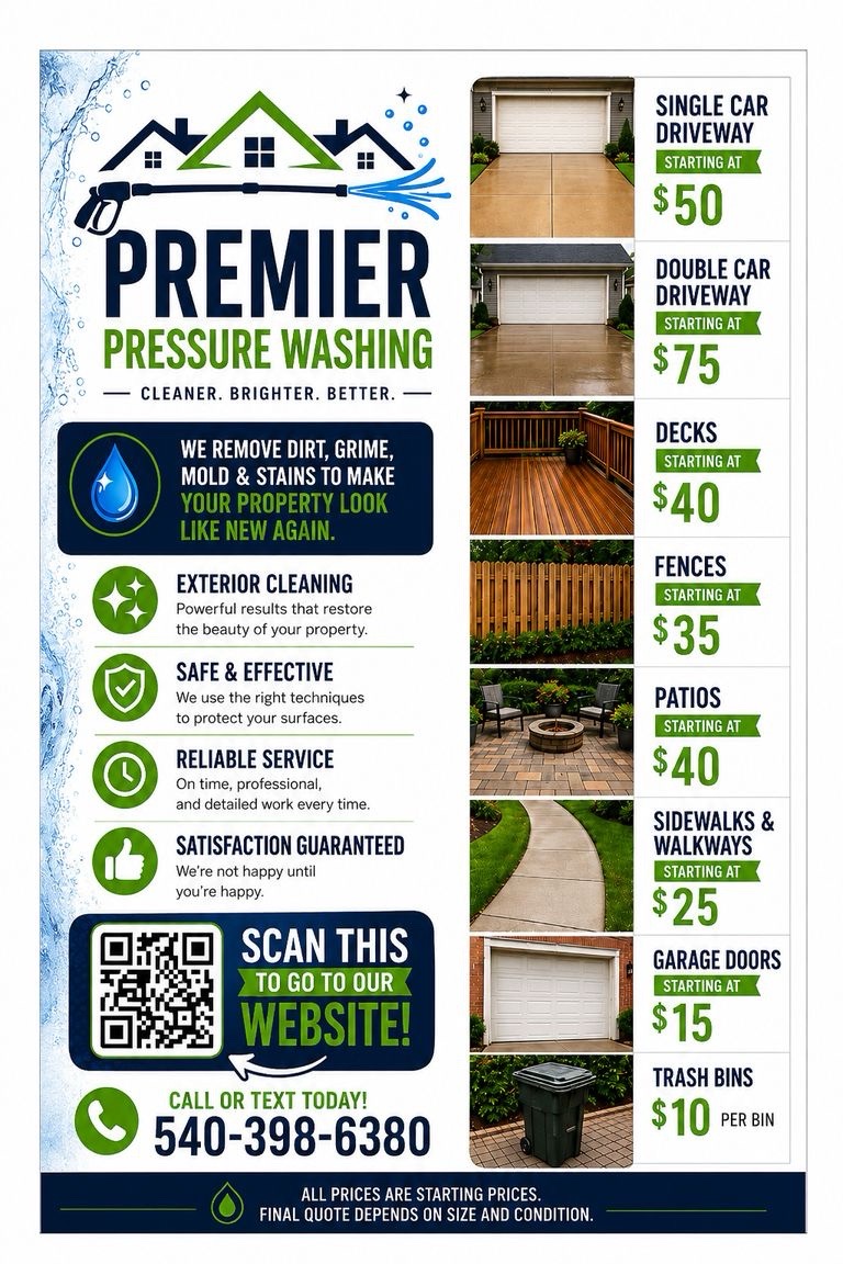 First Pressure washing — Grayden Hamilton