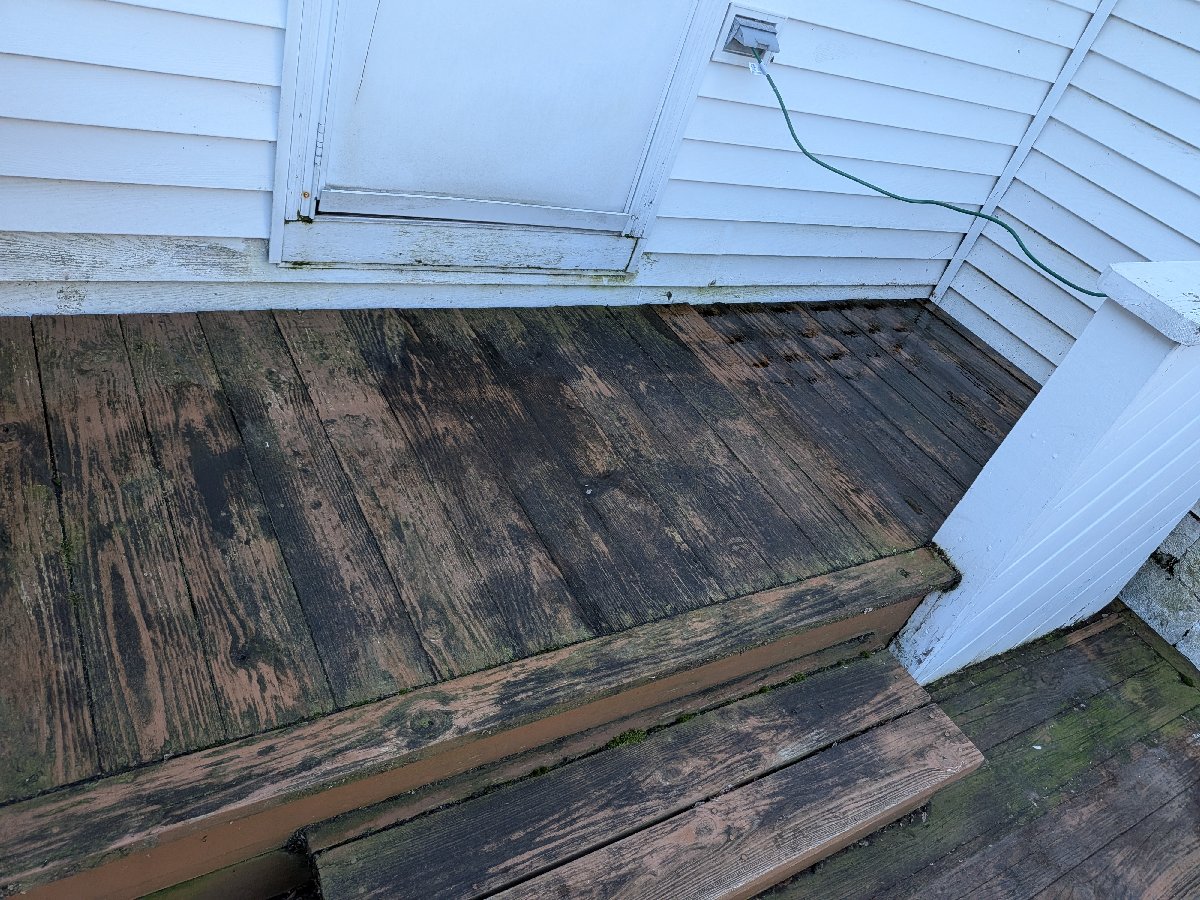 exterior paint and deck staining pictures before and after — Raymond Russell