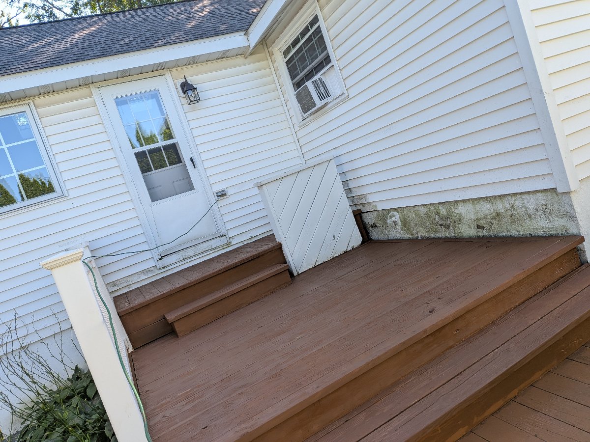 exterior paint and deck staining pictures before and after — Raymond Russell