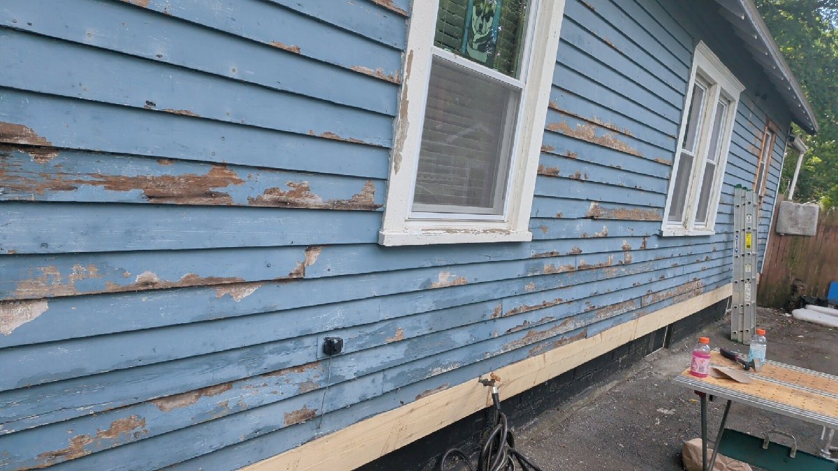 exterior paint and deck staining pictures before and after — Raymond Russell