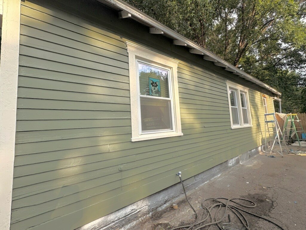 exterior paint and deck staining pictures before and after — Raymond Russell