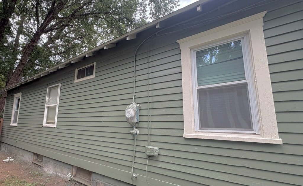 exterior paint and deck staining pictures before and after — Raymond Russell