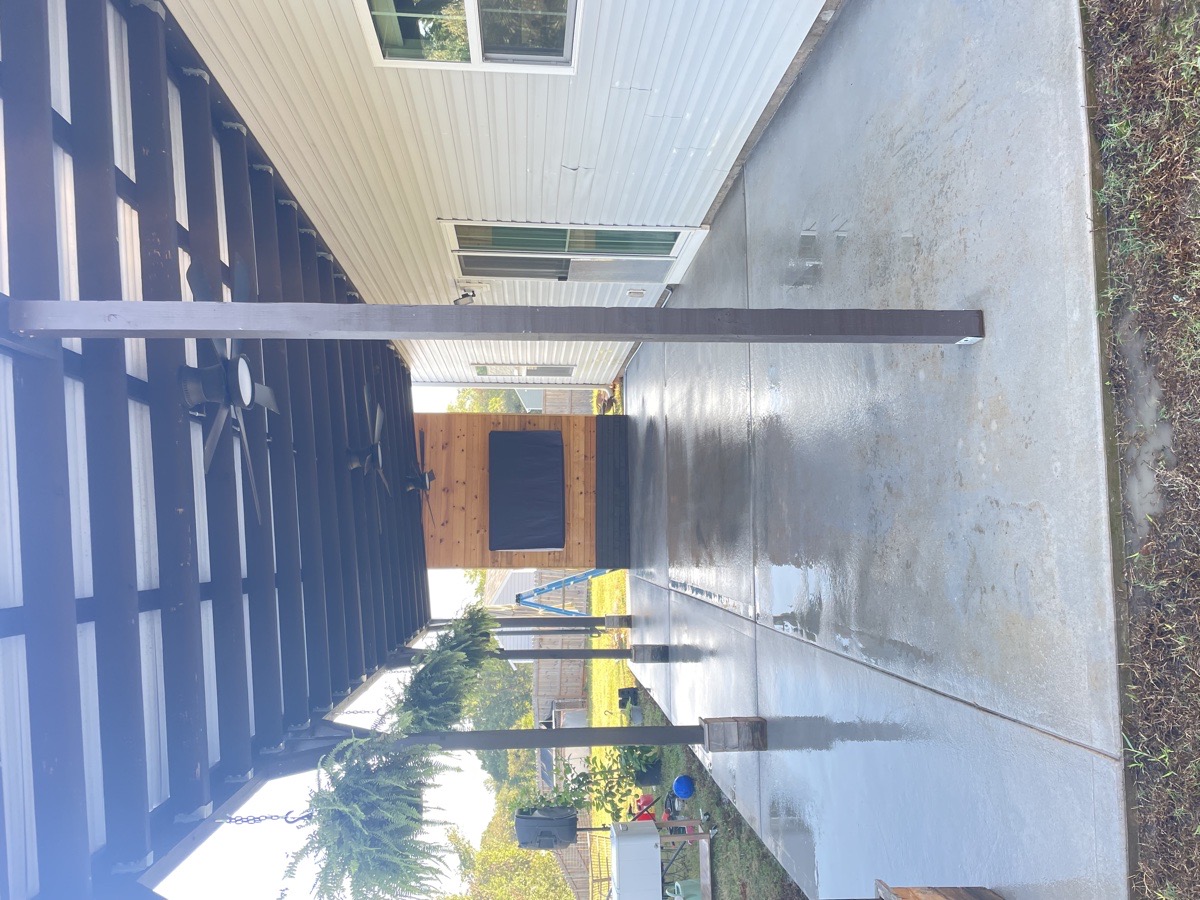 Pressure washing in Greer, SC by Saul Bustamante (1 of 5)