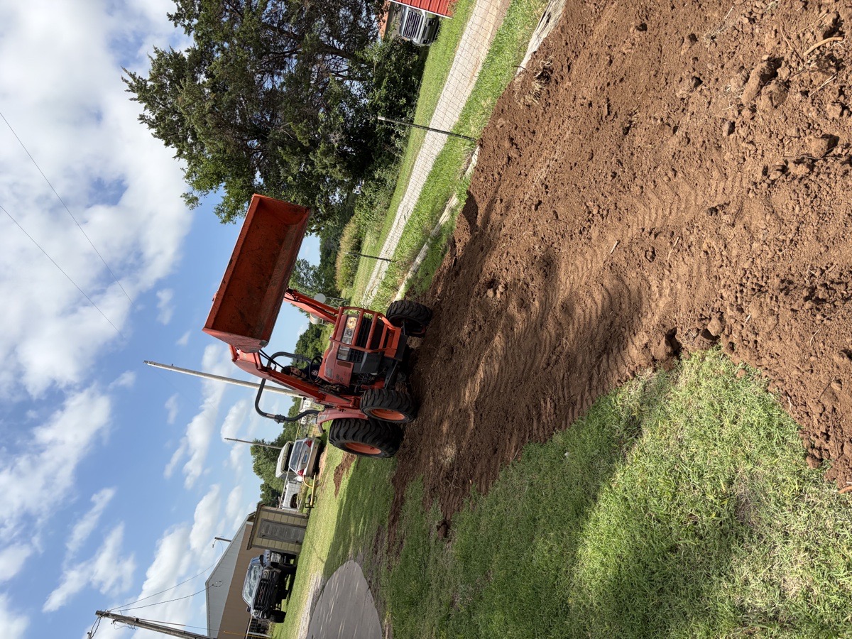 leveling dirt — Riley James Willbanks