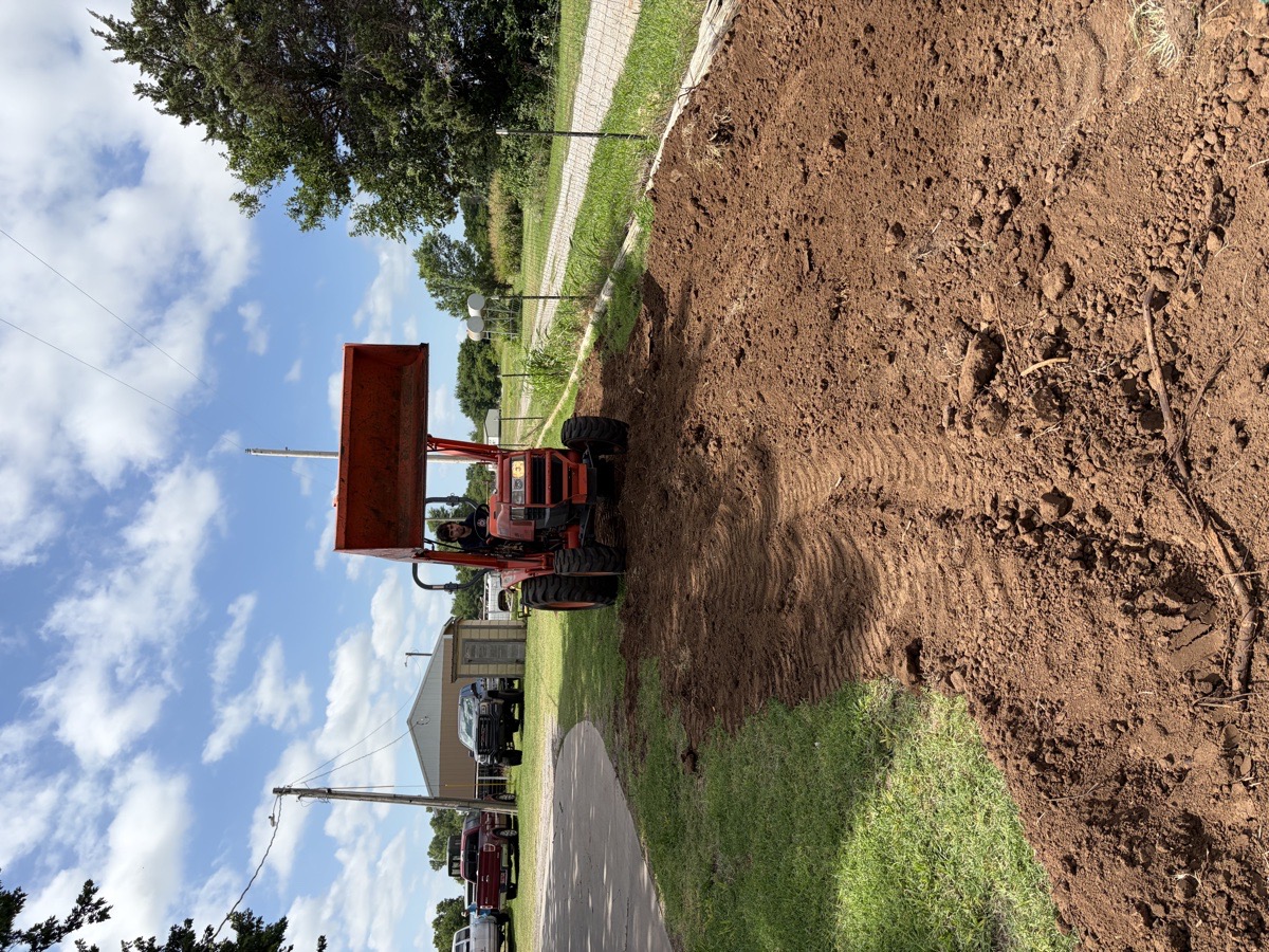leveling dirt — Riley James Willbanks