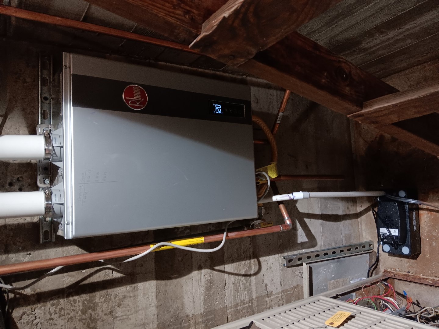 tankless water heater — Burt Hanson