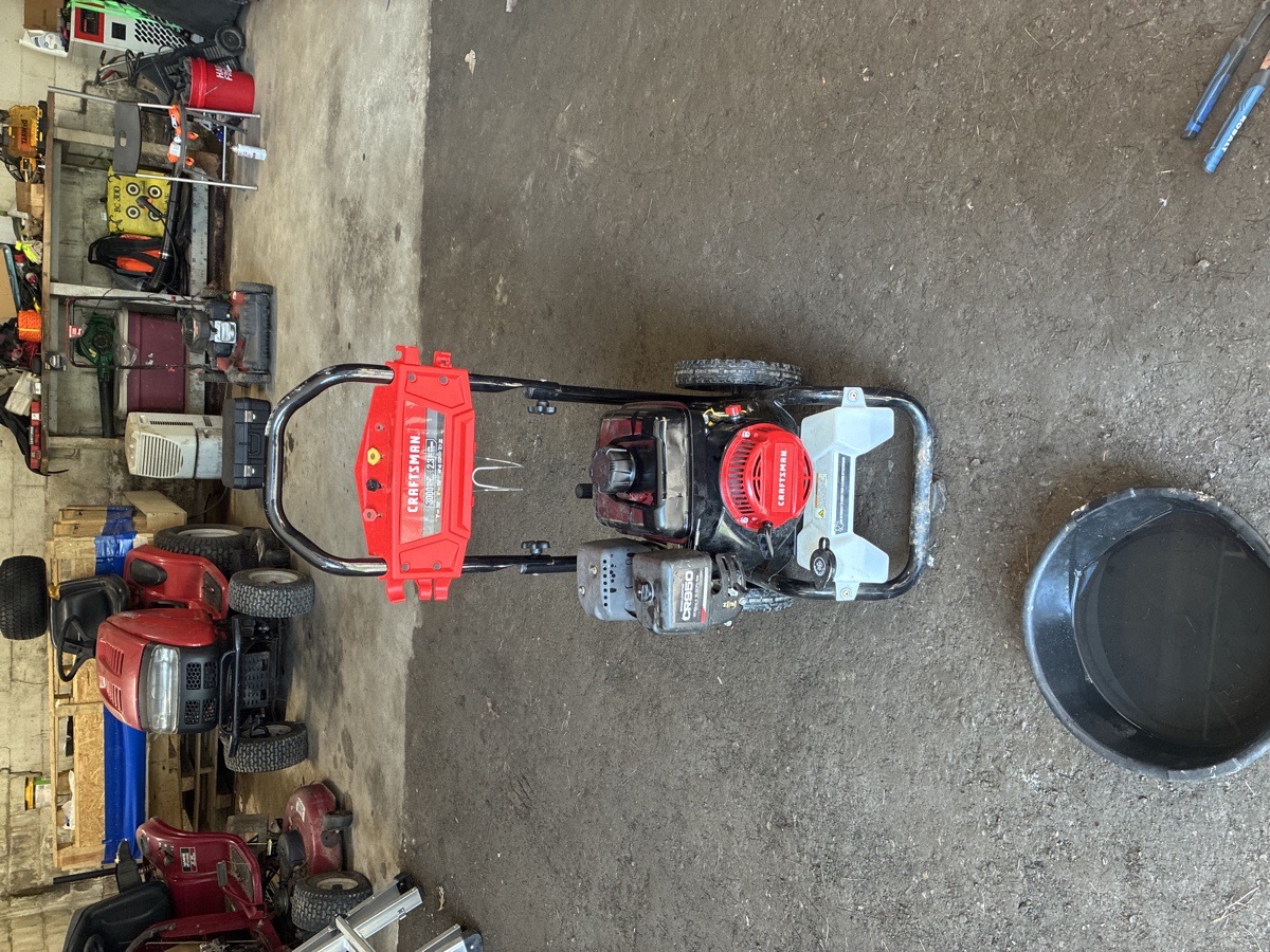 pressure washer and tree cutting — Ethan Dunbar