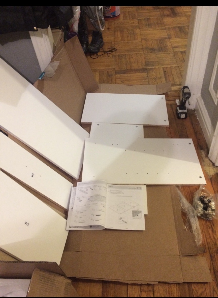 assembling furnitures — Mr Cleland
