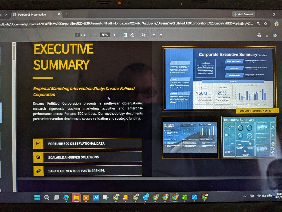 AI slides to build business plans for Startup companies — Joseph Lackie