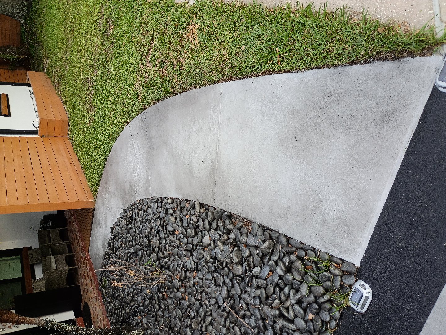 Modern Two-Tone Concrete Driveway Staining — Michelle Williams