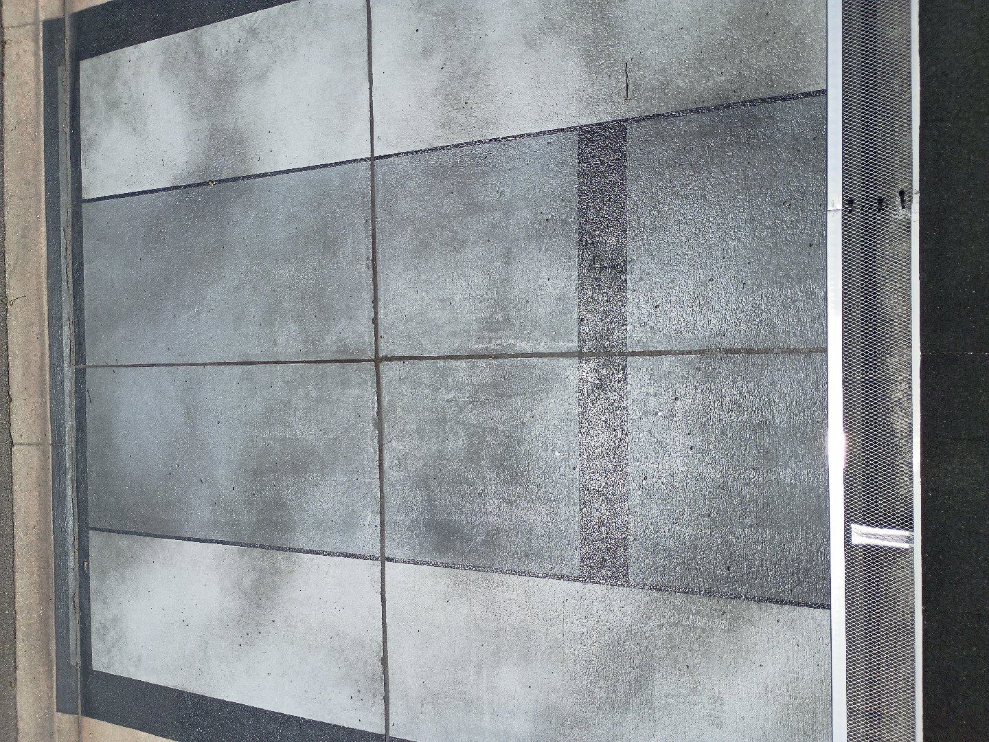 Modern Two-Tone Concrete Driveway Staining — Michelle Williams