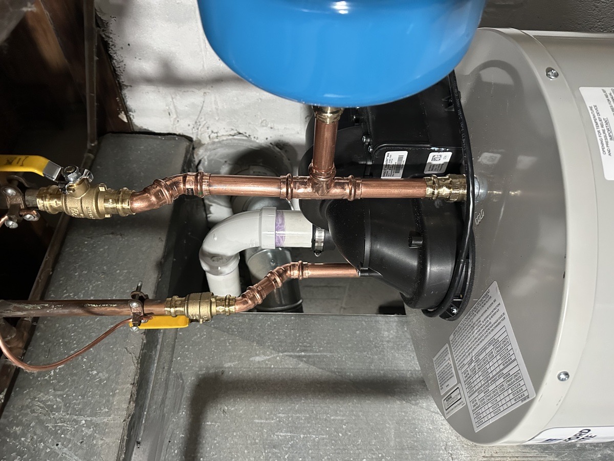 Water Heater Install — Jo Taylor