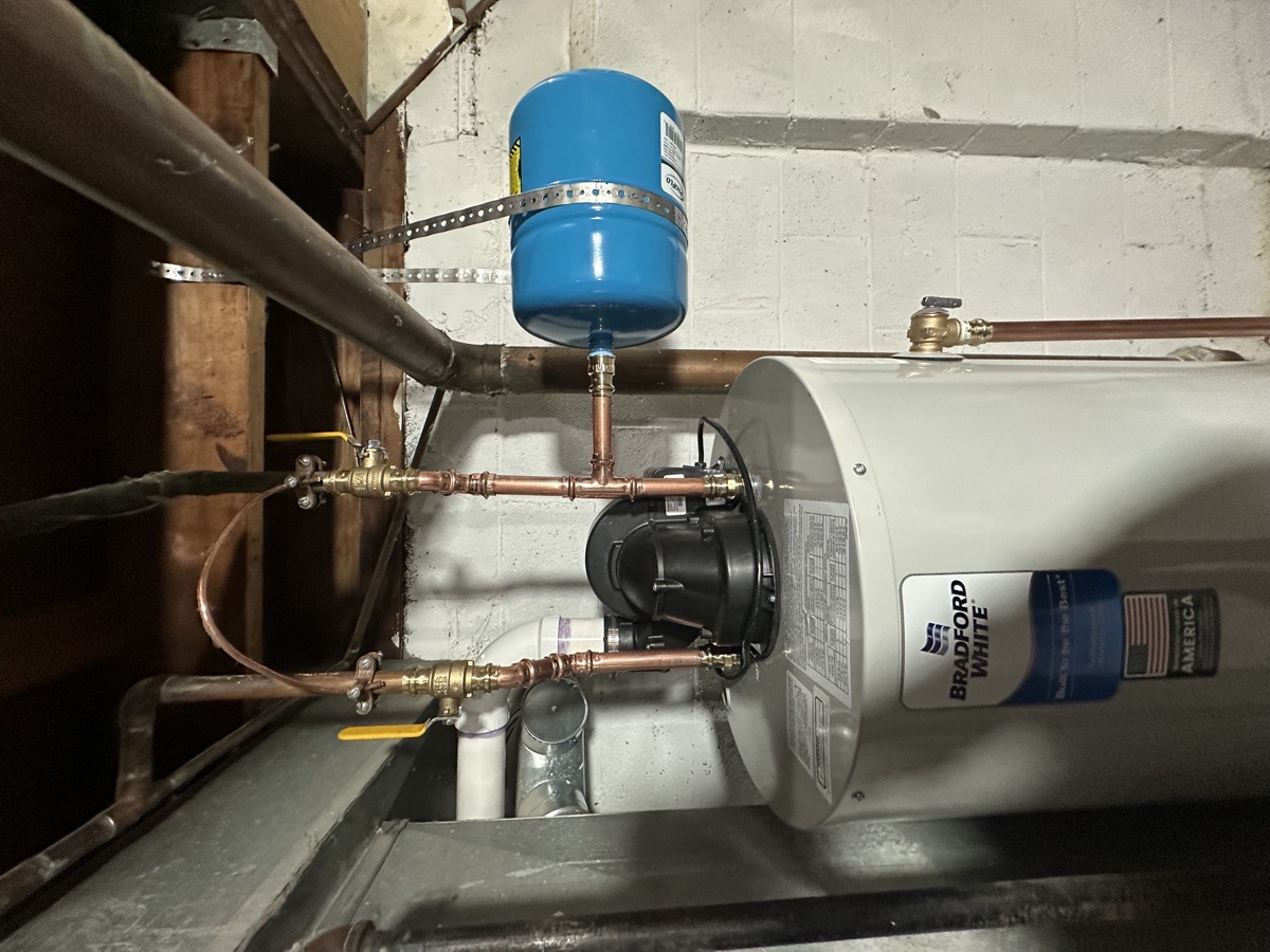 Water Heater Install — Jo Taylor