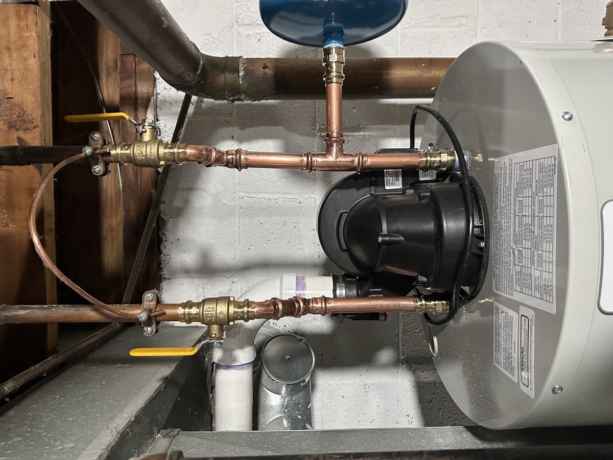 Water Heater Install — Jo Taylor